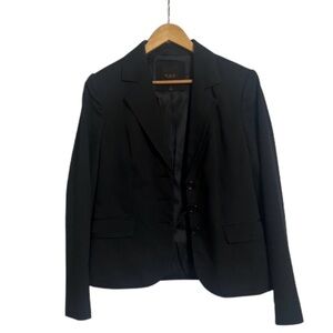 Classic Black Pinstripe Women’s Blazer